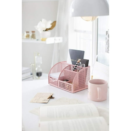 light pink desk accessories