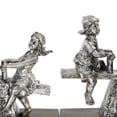 thumbnail image 5 of DecMode 4" People Brown Polystone Bookends with Swing Set (Set of 2), 5 of 9