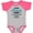Baseball Heather and Hot Pink, variant on Inktastic Happy Birthday, Mommy I'm the Best Ever in Blue Boys or Girls Baby Bodysuit