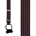 thumbnail image 2 of Suspender Store Pinstripe Pattern Suspenders - 1.25-Inch Wide Elastic - Y-Back - Button - 4 Colors, 2 of 4