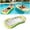 Yellow, variant on 63IN Inflatable Pool Float Lounge for Adults, Fruit Print Mesh Water Hammock with Adjustable Backrest, Floating Pool Chair for Pool Lake Beach Relaxation