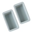 thumbnail image 5 of PENGXIANG 2pcs DIY Rectangular Cake Mold Pan Silicone Baking Mold Toast Mold Cake Sandwich Box for Mousse Cake Bread (Blue), 5 of 5
