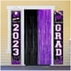 thumbnail image 2 of Decoraciones para fiestas Asnyle 2025 Graduation, color morado y negro (paquete de 3), 2 of 7