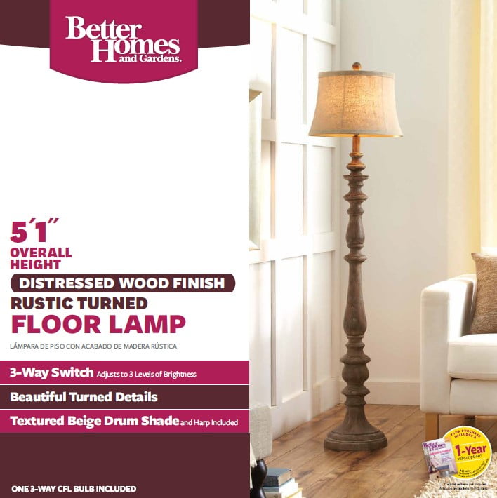 rustic floor lamps walmart