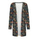 thumbnail image 4 of Chaquetas y abrigos casuales sin capucha de manga larga para mujer, blusas casuales de manga larga con estampado y bolsillo, cárdigan, abrigo para mujer, 4 of 5