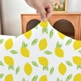 thumbnail image 3 of Summer Yellow Lemon Fitted Tablecloth with Elastic for 34x34 inch Square Folding Tables Washable Stretchy Spandex Card Table Covers Cloth Fabric Table Cloths Not Vinyl, 3 of 6