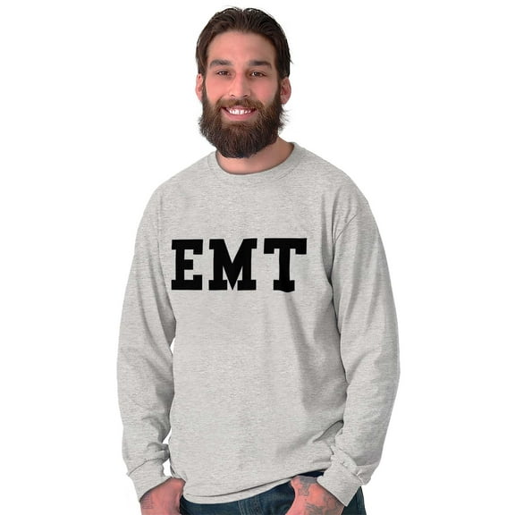 EMT First Responder Paramedic Rescue Long Sleeve TShirt Men Women Brisco Brands S