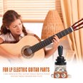 thumbnail image 4 of Interruptor de palanca de 3 vías para guitarra eléctrica perilla selectora de recogida LP color negro 1 ud., 4 of 6