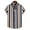 Black, variant on EQWLJWE Dress Shirt for Men Short Sleeve Button Down Summer Stripe Print Comfortable Loose Clothing Vacation Beach Shirts for Dating Wedding