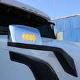 thumbnail image 4 of DNA Motoring MIRROR-HAY-002-CH For 2004 to 2018 Volvo VN Series LED Manual Sequential Chrome Housing Amber Arrow Turn Signal Side Hood Mirrors, 4 of 6