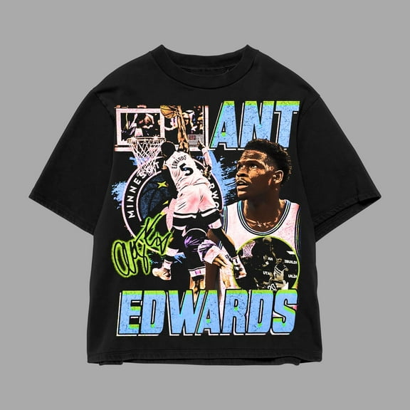 Anthony Edwards T-shirt, Vintage Graphic Basketball Shirt, Unisex