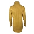 thumbnail image 4 of Women's Sweater Dress Autumn Winter New Slim Knit Dress Turtleneck Cable Pattern Long Sleeve Knitted Gown Dress, 4 of 5