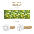 thumbnail image 2 of Naloa Watercolor Kiwi Fruits Summer Super Soft 20x60 Body Pillow Case,Long Side Hidden Zipper（PILLOWS ARE NOT INCLUDED）, 2 of 6