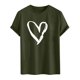 thumbnail image 3 of Tops para hombre, blusas y camisas de cuello redondo y manga corta para hombre. Camiseta/camisa informal de cuello redondo y manga corta con estampado de corazones para hombre. Tops de poliéster para, 3 of 3