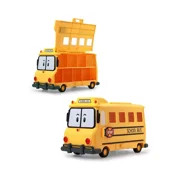 Robocar Poli School B Carrying Case School Bus Toy Ideal for Kids Ages 3+ Holds 14 Vehicles