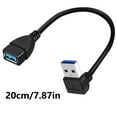 thumbnail image 3 of Flexible USB3.0 Extension Cable with 90 Degree Angles for Enhances Connectivity and Durability for Laptop USB Disk, 3 of 8