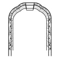 thumbnail image 4 of Metal Garden Arch 8.2 Feet High Outdoor Trellis for Climbing Plants Support Perfect for Celebrations, 4 of 10