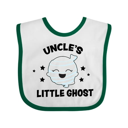 

Inktastic Cute Uncle s Little Ghost with Stars Gift Baby Girl Bib