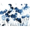 thumbnail image 2 of Villa, Mlli 24x19 White Modern Wood Framed Museum Art Print Titled - Blue Hues Flowers, 2 of 4