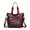 Red, variant on PRIYAL Vintage Solid Color Versatile Women's Large Capacity Handbag Casual Versatile Shoulder