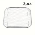 thumbnail image 3 of CUITING [2pcs Stainless Steel Air Fryer] 2pcs Stainless Steel Air Fryer Accessories Set | Stackable  Dishwasher Safe  Suitable for Oven and Air Fryer  Perfect for Healthy Holiday Baking, 3 of 6
