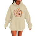 thumbnail image 1 of Women's Hoodies And Sweatshirts For School Season Casual Round Neck Design With Pattern For Pairing With Jeans Versatile Spring And Autumn, 1 of 4