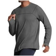 thumbnail image 2 of Dovford Mens Long Sleeve Workout Shirts Moisture Wicking Running Athletic Sport Performance T-Shirt Lightweight SPF Sun Shirt, 2 of 7