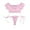 Pink, variant on Avidlove Bra and Panty Set Ruffle Lingerie Set Sexy Sheer Chemise