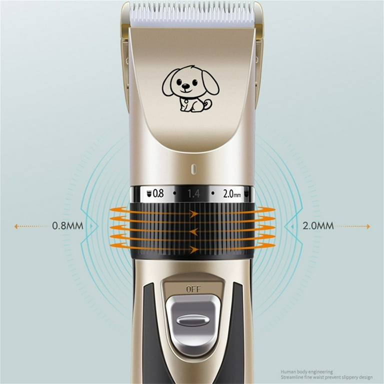 Pet Dog Grooming Clippers Rechargeable Low Noise Pet Clippers Dog Hair Grooming Kit Dog Shaver With 8 Comb Quiet Electric Shears For All 8ml for