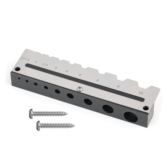 Wall-Mounted Aluminum Wrench 9-Slot Tool Rack (1.5-10mm) For Garage & Workshop Storage