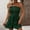 Army Green, variant on Generic Strapless Smocked Rompers for Women Summer Solid Color Short Wide Leg Rompers Casual Loose Drawstring Beachwear Jumpsuit