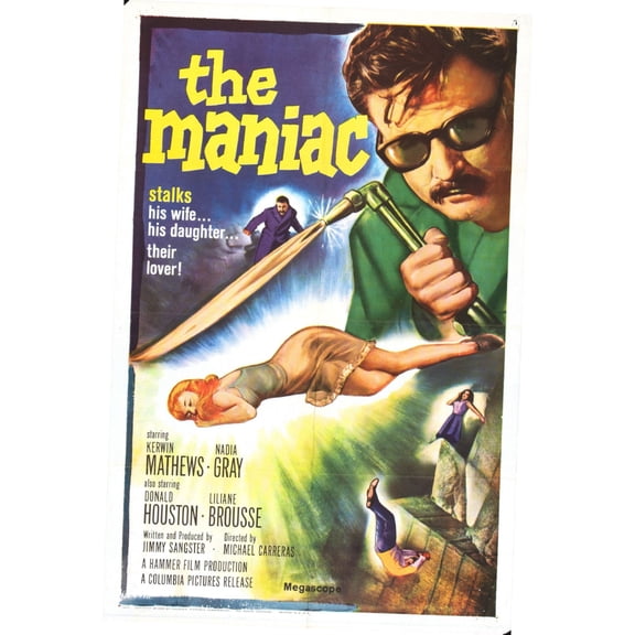 Z Posters Maniac The Movie Poster 11inx17in Mini Poster ships in mail/gift tube 11x17 poster Color Category: Multi, Unframed, Ages: Adults