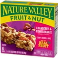 thumbnail image 4 of Nature Valley Chewy Fruit & Nut Granola Bars, Cranberry Pomegranate, 6 Bars, 6.7 OZ, 4 of 13