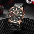 thumbnail image 5 of CURREN Sports Multi Function Watches for Men New Stainless Steel Quartz Wristwatches with Luminous Hands Clock, 5 of 6