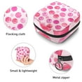 thumbnail image 3 of 1Pc Cute Period Bag Menstrual Cup Pouch, Large Storage Bag Sanitary Purse for Sanitary Napkin Pads, Pink Dots Pattern Pads Organizer for Girls Women, 3 of 6