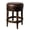 Brown, variant on Maven Lane Pullman Backless Counter Stool 26 Inches - Swivel Stool with Footrest - Grey Solid Wood Frame & Grey Fabric Upholstery - Perfect for Kitchen Islands & Counters