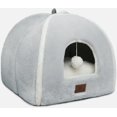 thumbnail image 1 of Cama para Gato WINDRACING Casa Tienda para Gatos con Almohada Lavable Gris, 1 of 6