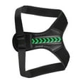 thumbnail image 4 of Cinturón de soporte elástico y cómodo para enderezar la espalda, corrector de postura para hombres y mujeres, color negro y verde, talla L, 4 of 15