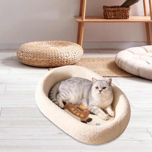 Rascador para gatos, cuenco, cama para mascotas, muebles protectores, sofá, alfombras, rascador transpirable de sisal para gatos, cama de salón,