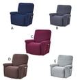 thumbnail image 2 of relayinert Stretch Recliner Chair Slipcover Elastic Full Coverage Solid Color Sofa Cover Replacement for LAZBOY, Chocolate, 2 of 9