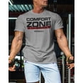 thumbnail image 3 of Gymish Comfort Zone Is Dangerous T-Shirt – Motivational Gym Shirt for Men, Workout & Lifting Tee, 3 of 6