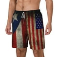 thumbnail image 5 of Mens Swim Trunks America Puerto-Rico-Flag Quick Dry Board Shorts with Compression Liner, 5 of 6