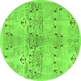 thumbnail image 1 of Ahgly Company Indoor Round Abstract Green Modern Area Rugs, 8' Round, 1 of 4