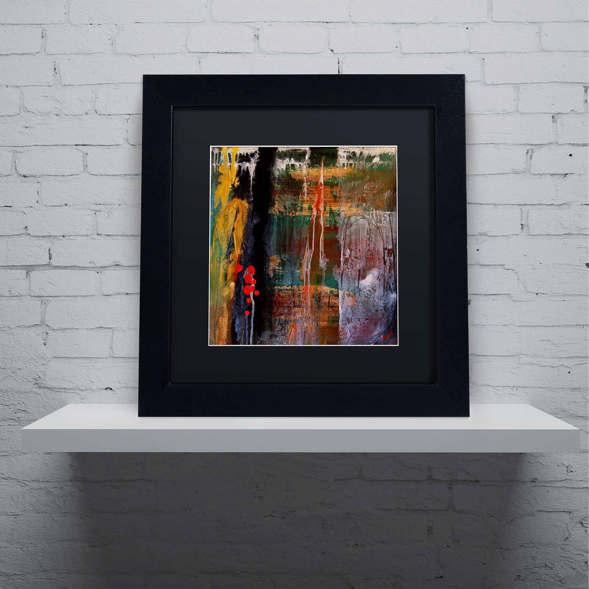 Trademark Fine Art "Entitled" Canvas Art by Nicole Dietz, Black Matte, Black Frame