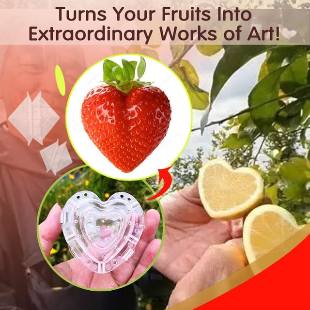 Vaidha Moules de Croissance en Forme de Cœur pour Fruits de Fraise
