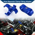 thumbnail image 2 of Unique Bargains Hose Separator Clamp Fitting Adapter/ Pipe Tube Line Separator Clamp Tooling AN10 20mm 4pcs Blue, 2 of 6