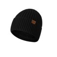 thumbnail image 1 of Gorro de lana de doble capa y gorro de punto para hombre de color mixto cálido de terciopelo Pompotops  qyievc135, 1 of 2