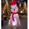 thumbnail image 2 of Cachorro Inflable Ycolnaefllr Navidad 1,2 m Interiores y Exteriores, 2 of 9