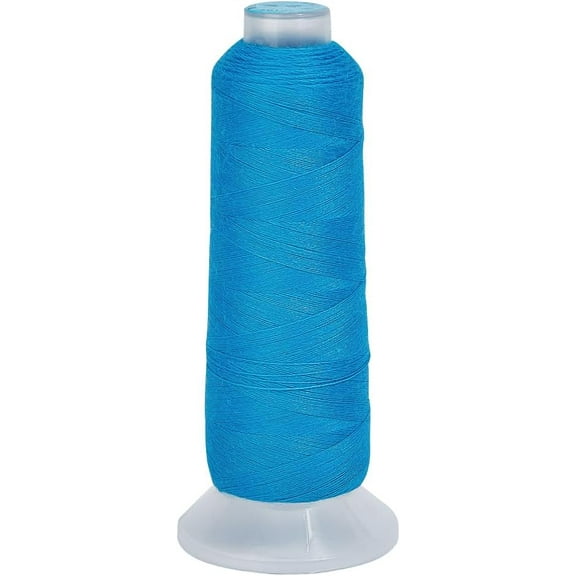 42S/2 Wool Embroidery Thread 1500m Wool & Acrylic Fibers Embroidery Floss Hand Sewing Thread Sewing Machine Kit Needlepoint Thread for Sewing DIY Craft Cross Stitch Threads (Blue)