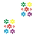 thumbnail image 2 of Justharion Christmas Static Sticker Fridge Window PVC Decal Home Office Shop Self -adhesive Decoration, Long Hat Santa Clause Snowflake 2Set, 2 of 6